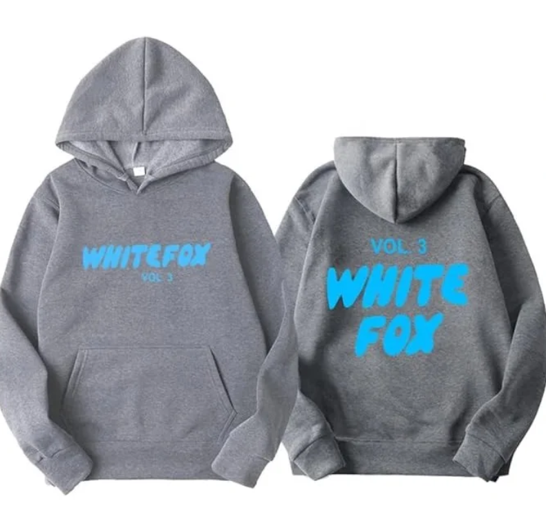 White Fox Vol. 3 Grey Hoodie