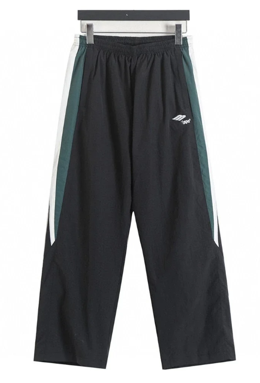 Migga Black Green Track Pants